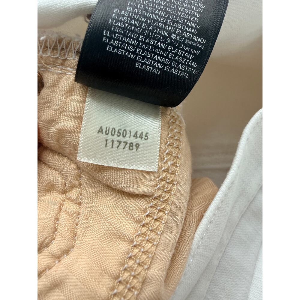 7 FOR ALL MANKIND BROKEN TWILL JOSEFINA IN WHITE - Picture 4 of 7